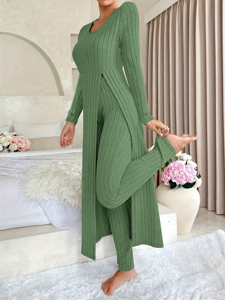 Women's Ribbed Loungewear Set