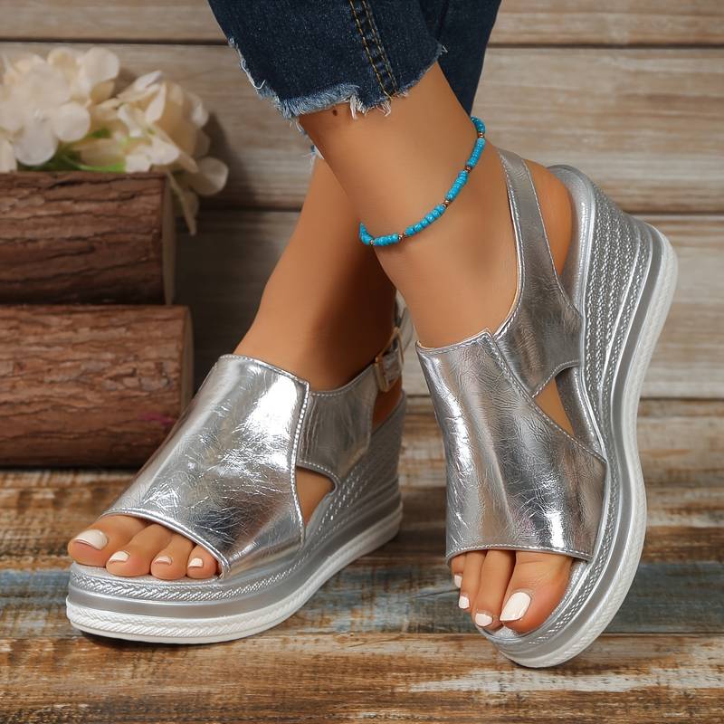 Women's Platform Slip On Sandals