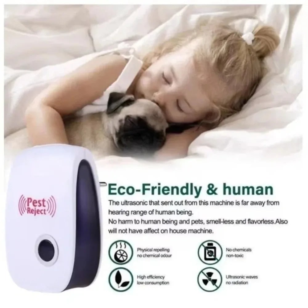 Bed Bug Pest Control Ultrasonic Repeller Plug-In Device for Indoor Use - Image 3