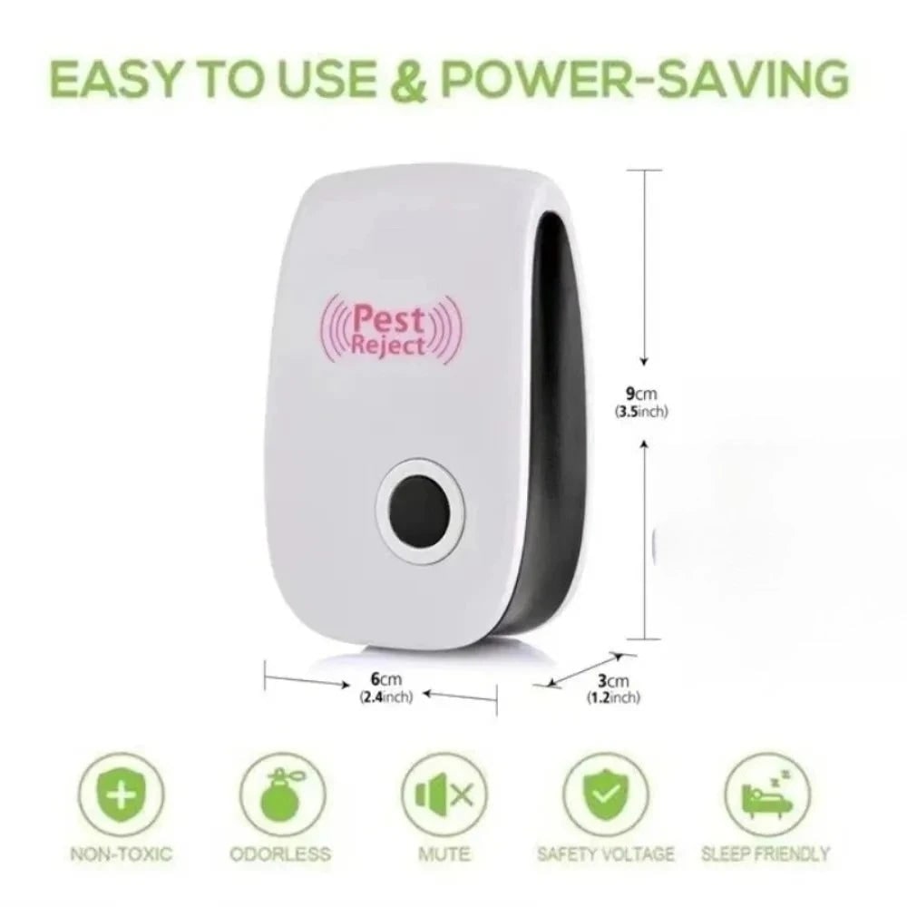 Bed Bug Pest Control Ultrasonic Repeller Plug-In Device for Indoor Use - Image 6