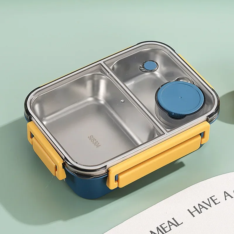Bento Lunch Box with Stainless Steel Compartments and Leak-Proof Snap Latch Lid - Image 10