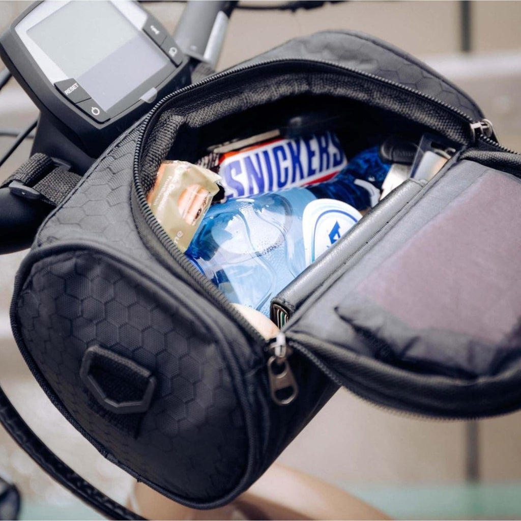 Bike Handlebar Bag with Touchscreen Phone Pocket and Removable Padded Liner - Image 13