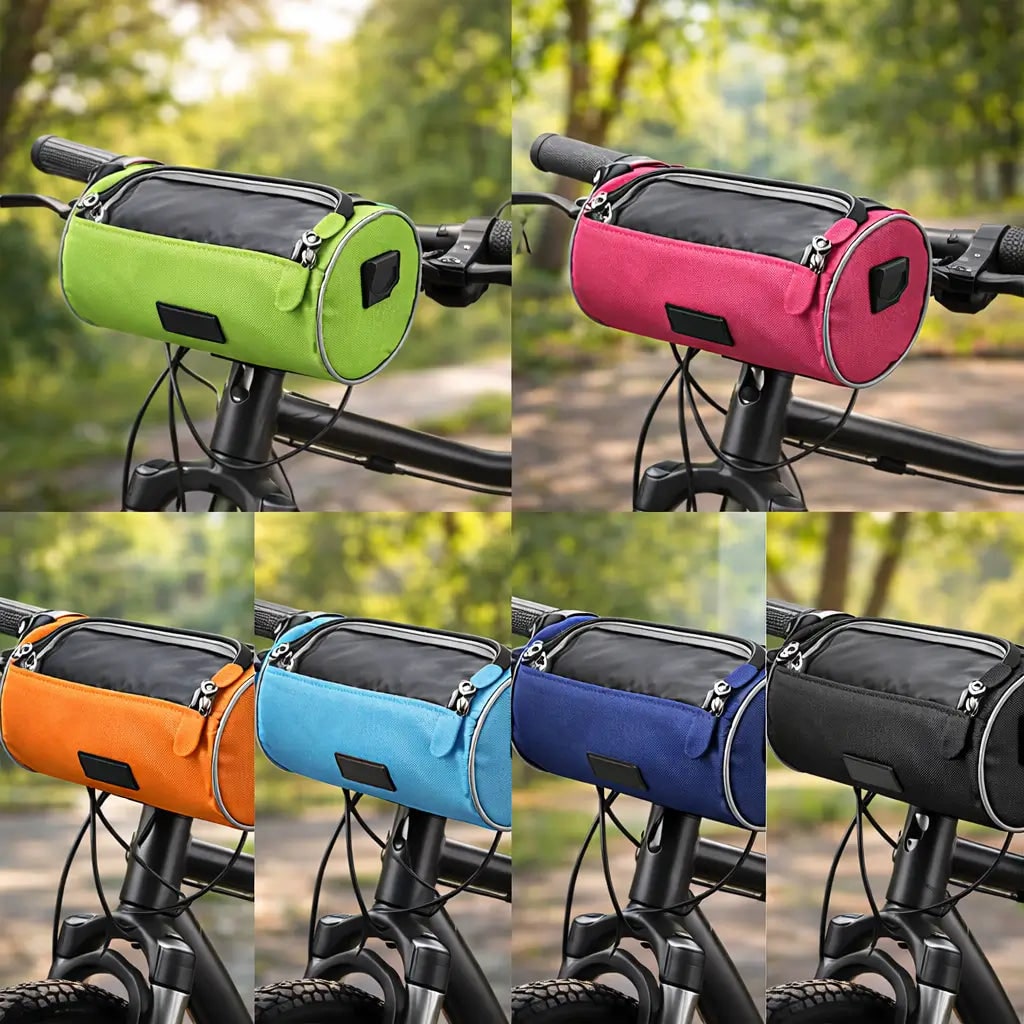 Bike Handlebar Bag with Touchscreen Phone Pocket and Removable Padded Liner - Image 2