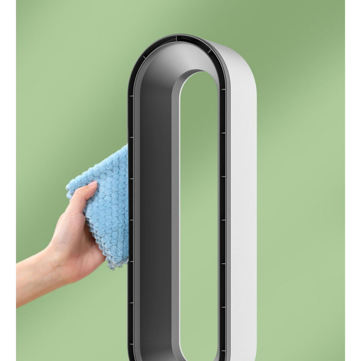 Bladeless Tower Fan with Air Purifier UV Ionization and Oscillating Design - Image 6