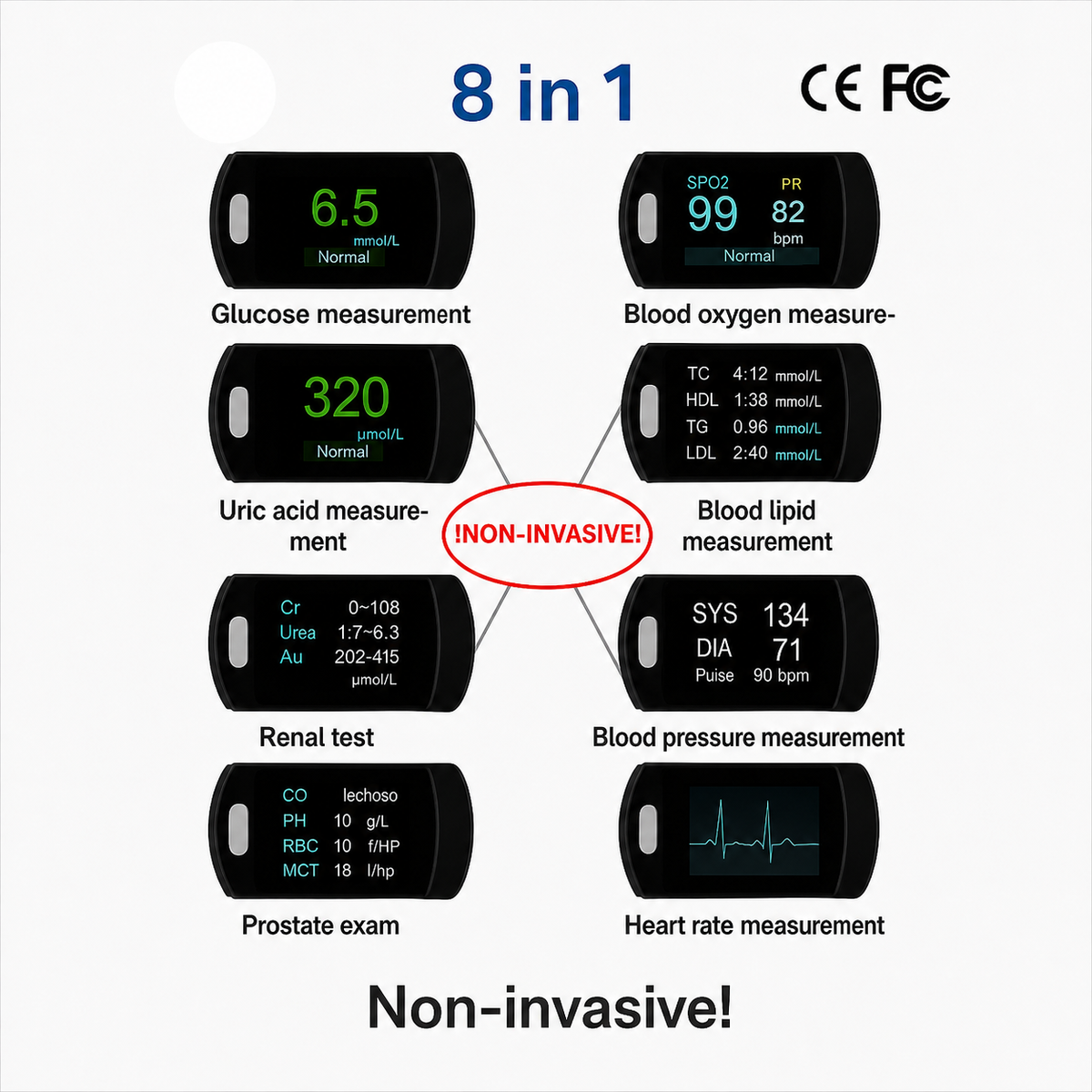 Blood Sugar Monitor with Digital Display and Portable Glucose Meter Test Kit - Image 10