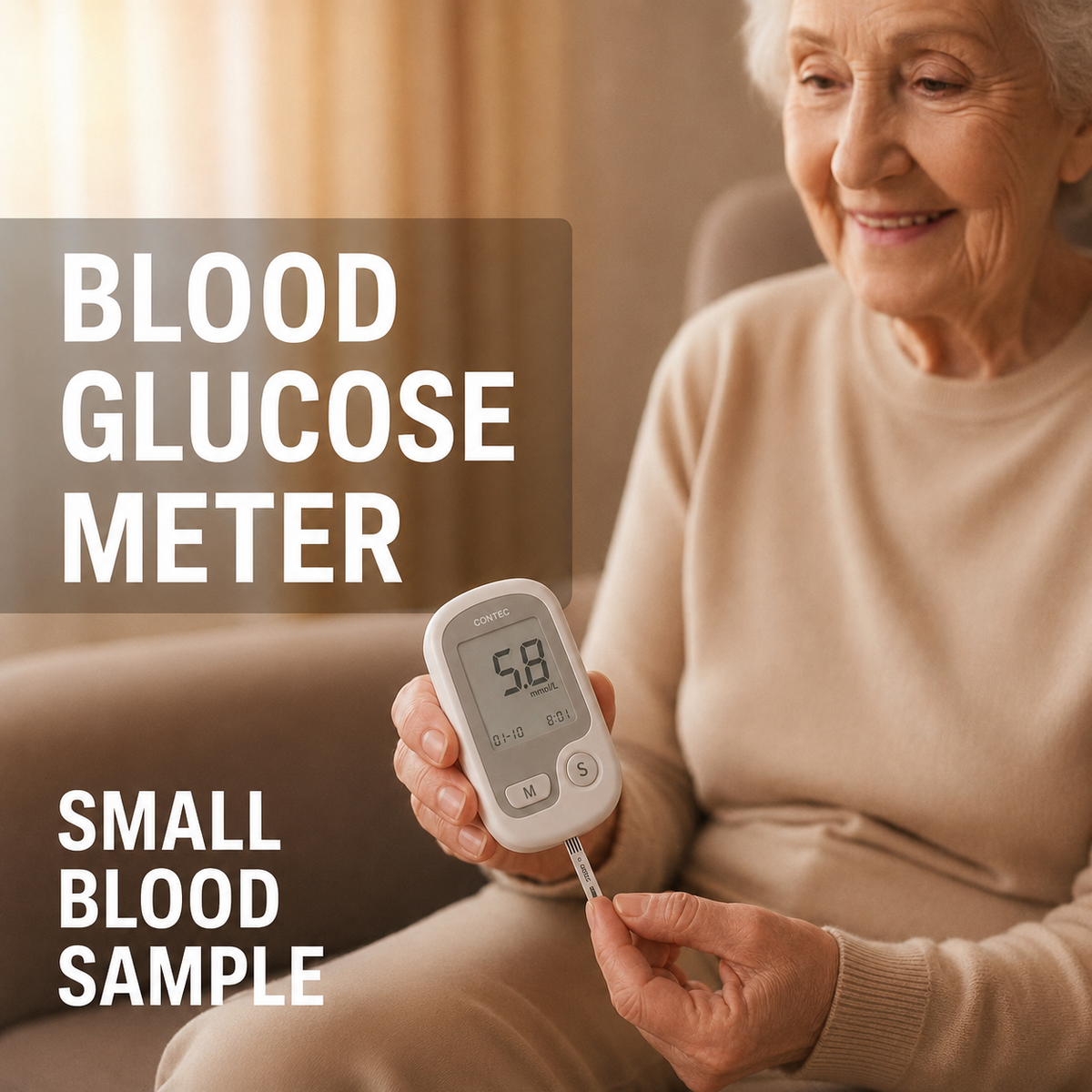 Blood Sugar Monitor with Digital Display and Portable Glucose Meter Test Kit - Image 4