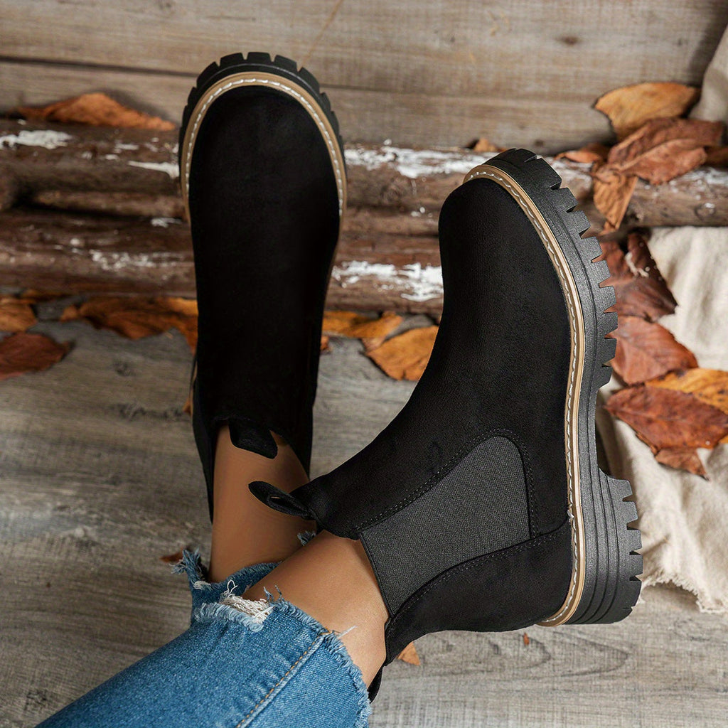 Bottines Chelsea pour femme à plateforme