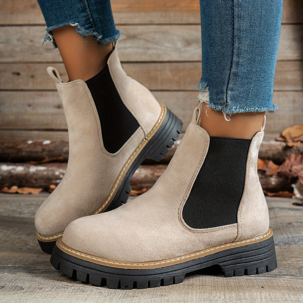 Bottines Chelsea pour femme à plateforme