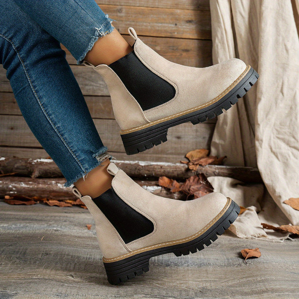 Bottines Chelsea pour femme à plateforme