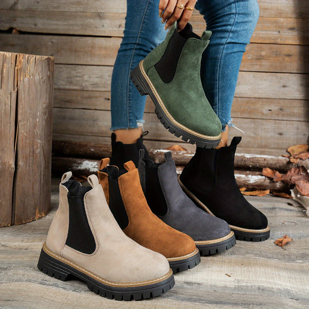 Bottines Chelsea pour femme à plateforme