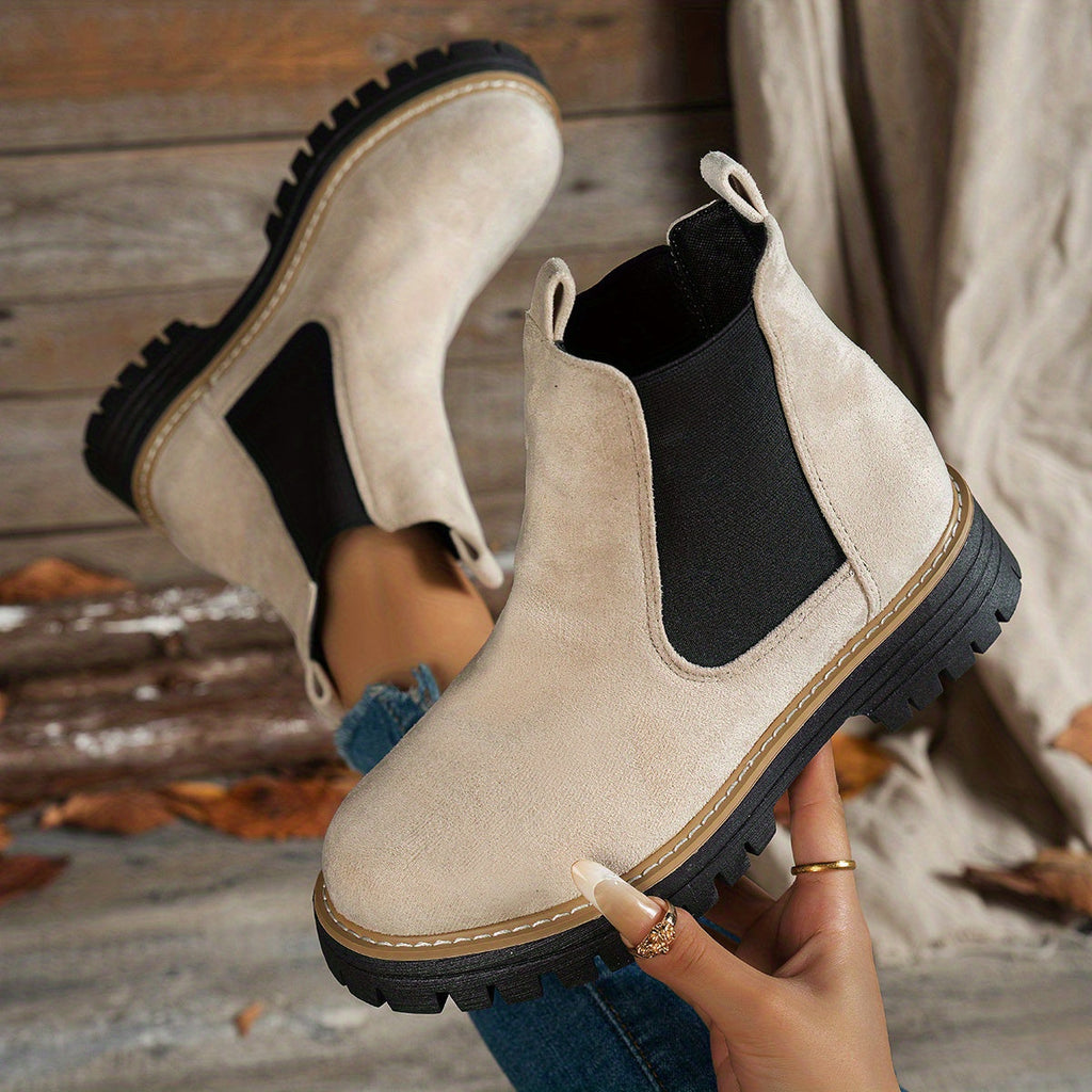 Bottines Chelsea pour femme à plateforme