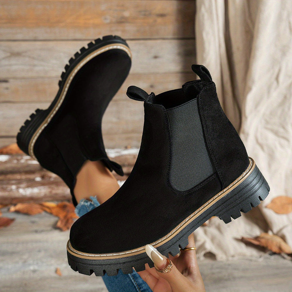 Bottines Chelsea pour femme à plateforme