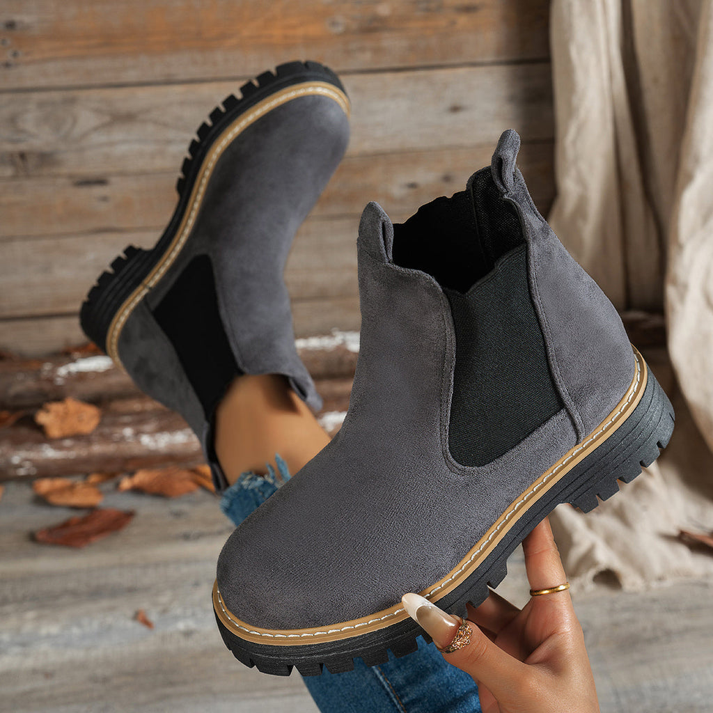 Bottines Chelsea pour femme à plateforme