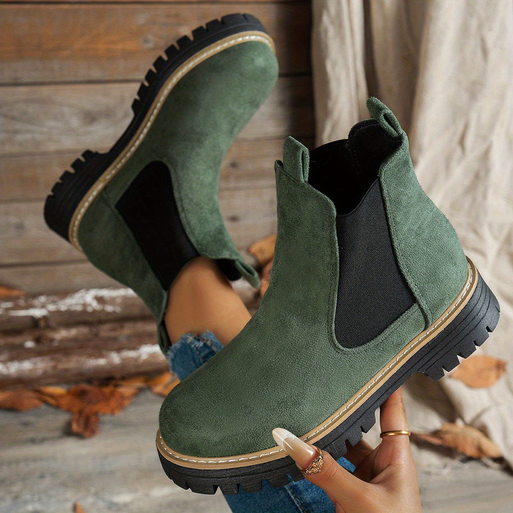 Bottines Chelsea pour femme à plateforme