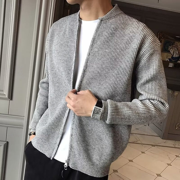 Men's Ribbed Zip Cardigan