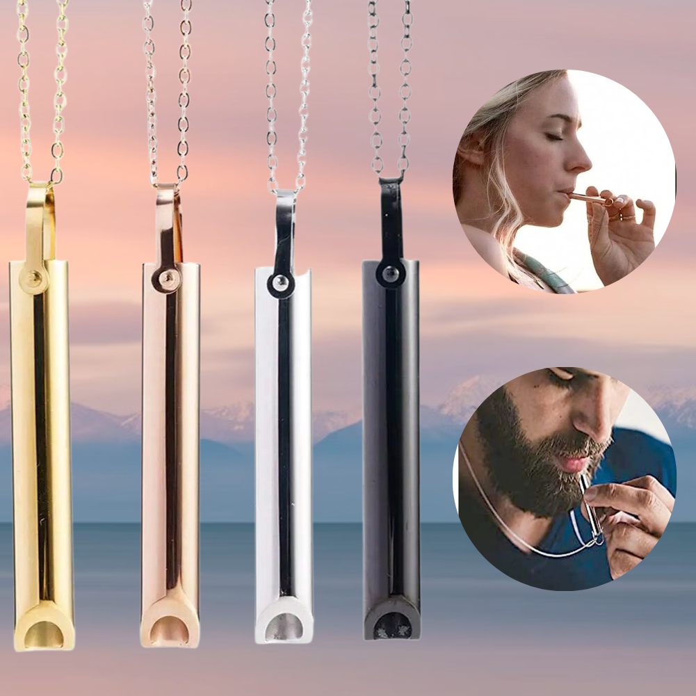 Breathing Necklace for Anxiety and Stress Relief with Mindful Calming Pendant - Image 2