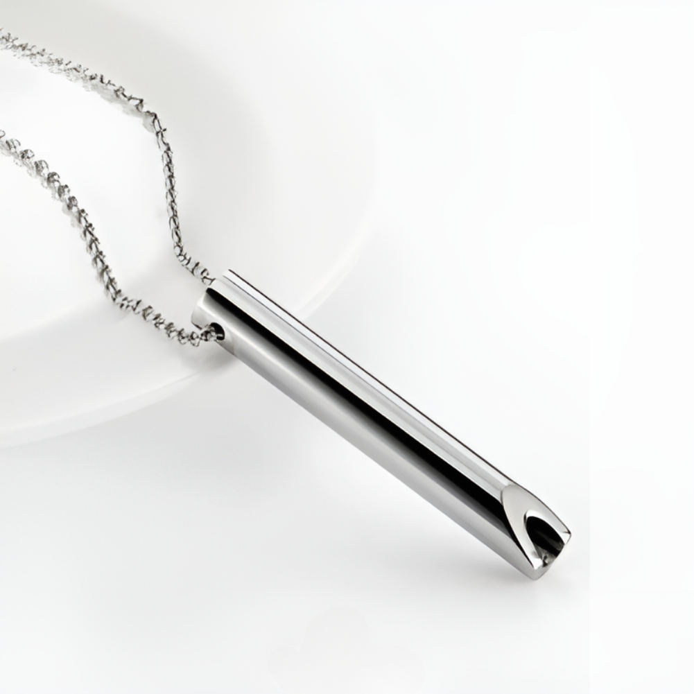 Breathing Necklace for Anxiety and Stress Relief with Mindful Calming Pendant - Image 4