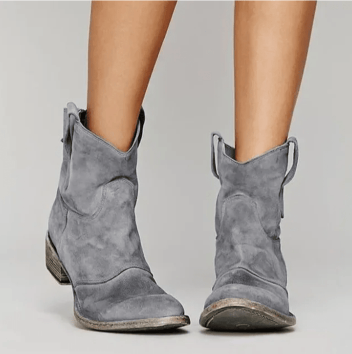 Women's Suede Western Ankle Boots
