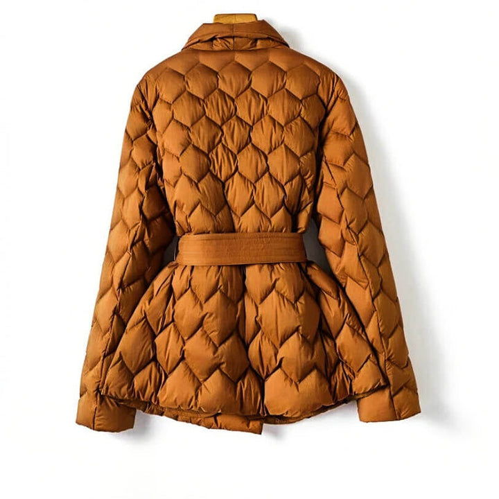 Women's Quilted Blazer with Belt