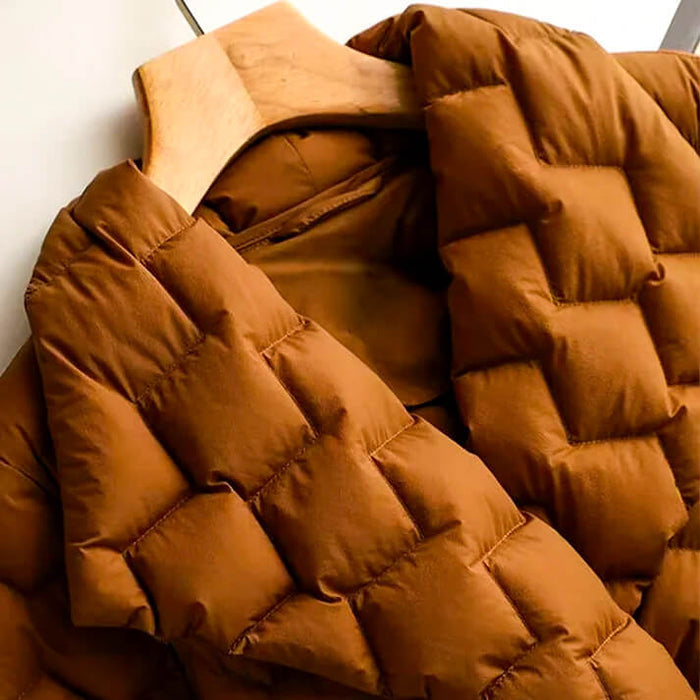 Women's Quilted Blazer with Belt