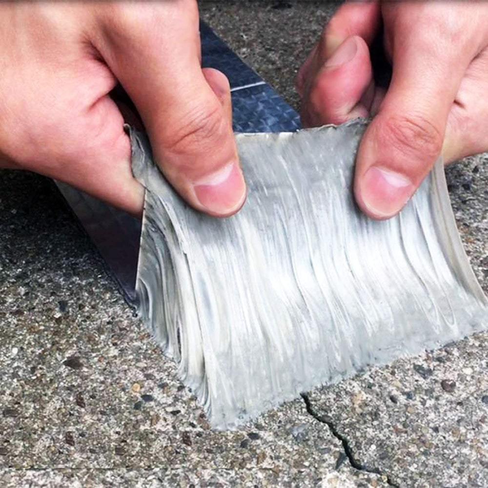 Butyl Tape Waterproof Aluminum Foil with Thick Adhesive for Roof Leak Sealing and Pipe Repair - Image 2