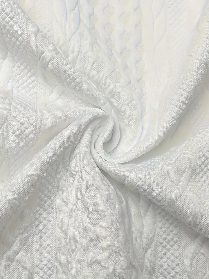 Women's Jacquard Hooded Zip Jacket