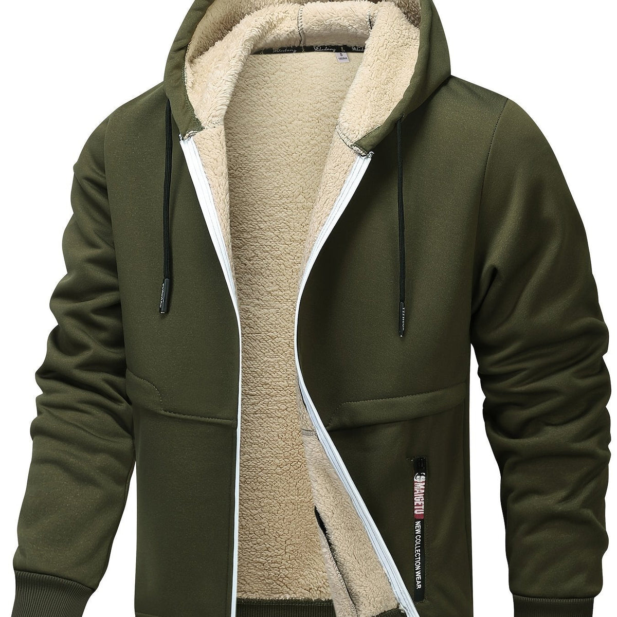 Men's Hooded Zip Up Jacket