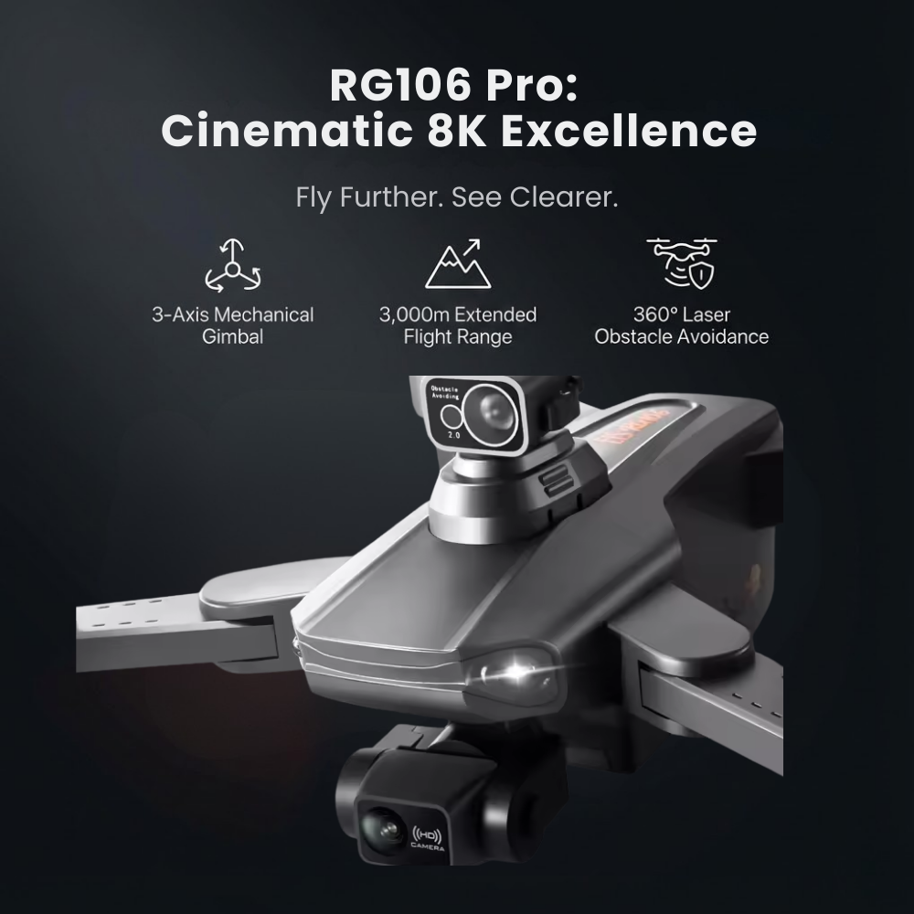 Camera Drone with GPS 3-Axis Gimbal and Foldable Design for Aerial Photography - Image 2