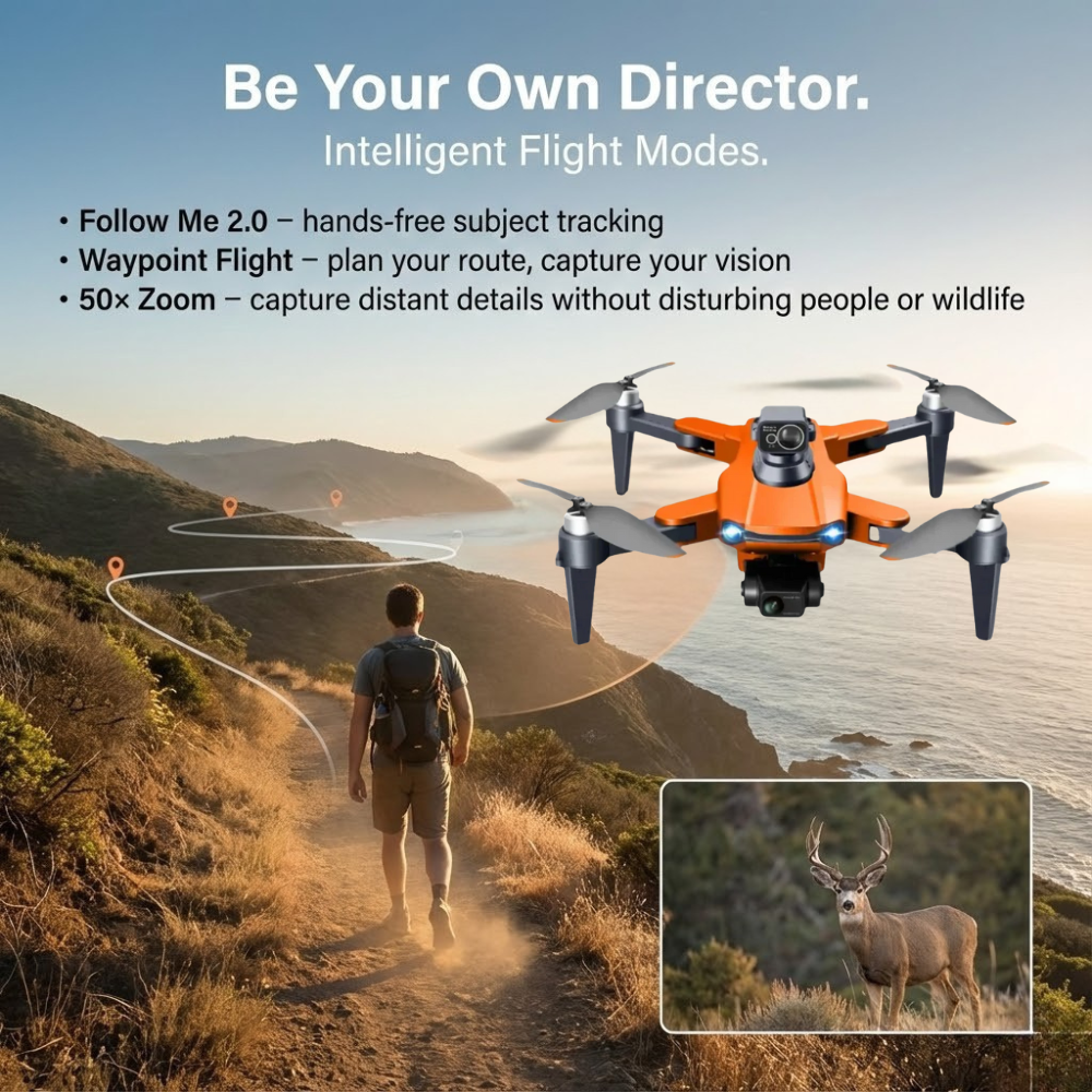 Camera Drone with GPS 3-Axis Gimbal and Foldable Design for Aerial Photography - Image 7
