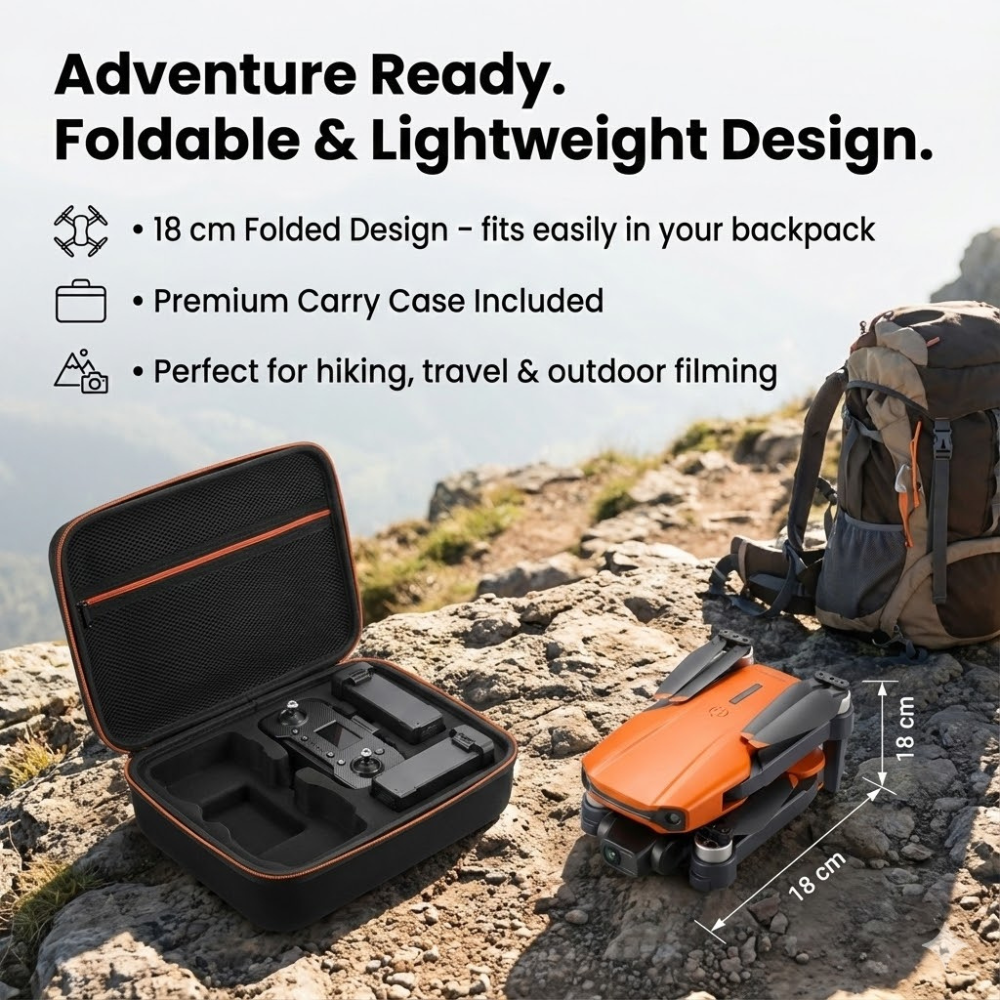 Camera Drone with GPS 3-Axis Gimbal and Foldable Design for Aerial Photography - Image 8