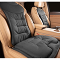 Car Seat Cushion with Lumbar Support and Quilted Faux Leather Back Pain Relief - Image 1