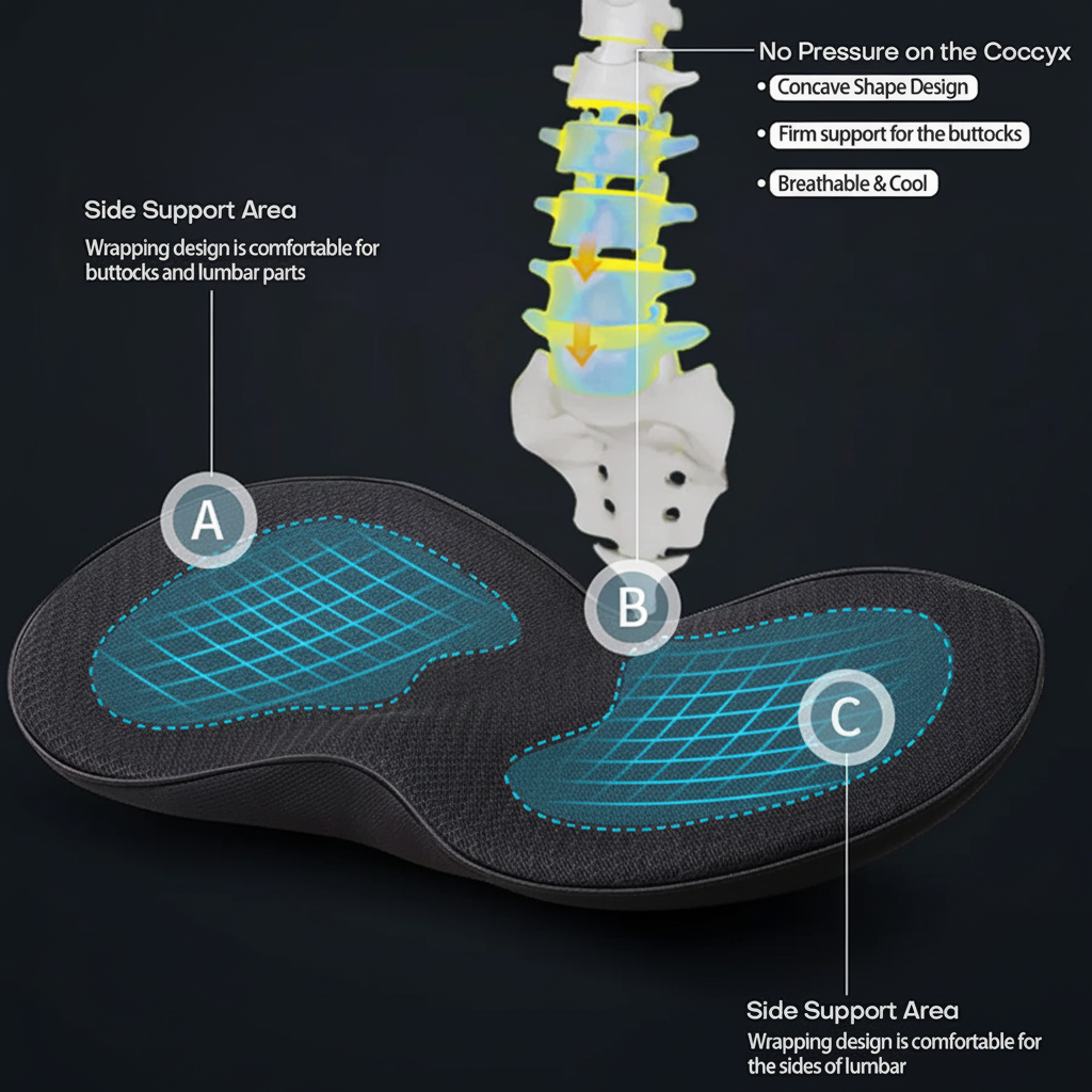 Car Seat Cushion with Memory Foam and Ergonomic Lumbar Support - Image 11