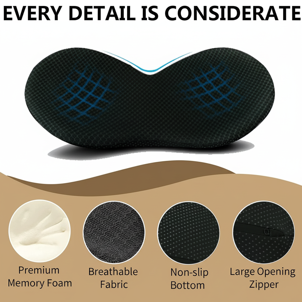 Car Seat Cushion with Memory Foam and Ergonomic Lumbar Support - Image 7