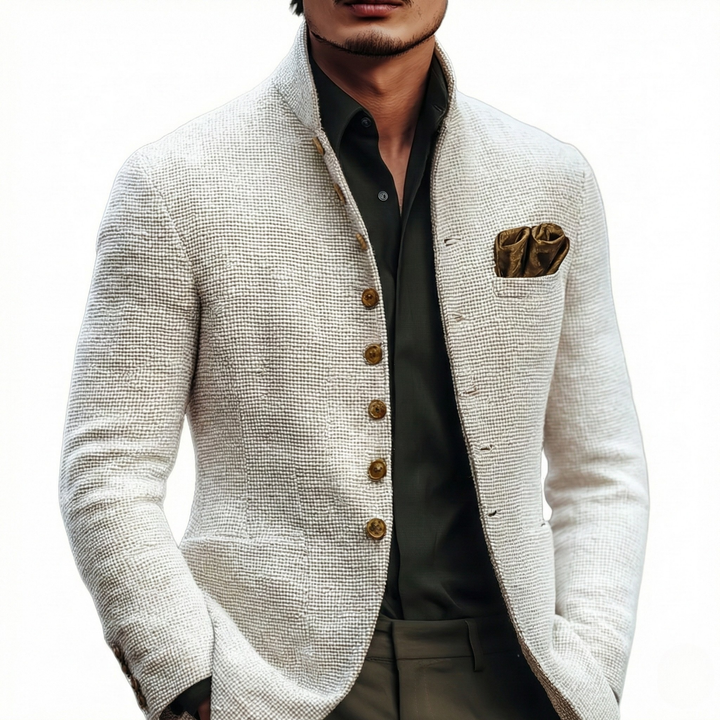 Men's Textured Single Breasted Cardigan