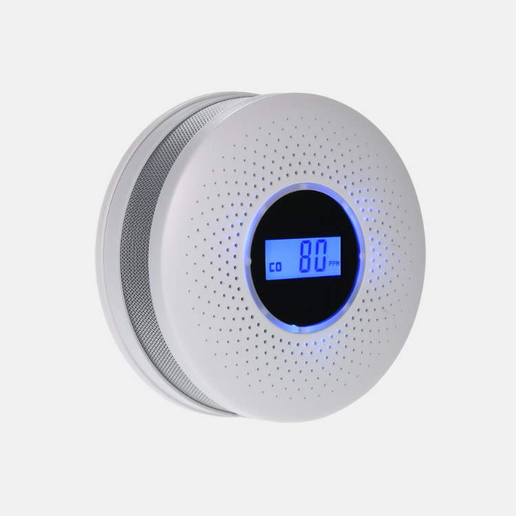 Carbon Monoxide Detector with Smoke Alarm and Digital Lcd Display - Image 1