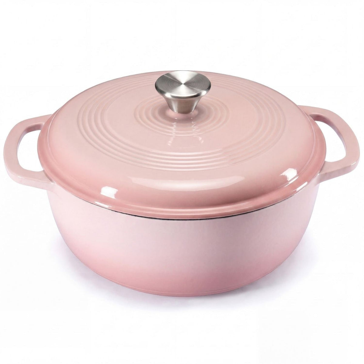 Cast Iron Dutch Oven Pot with Dual Handles for Bread Baking and Braising 6 Quart - Image 2