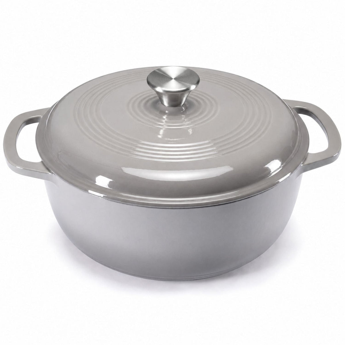 Cast Iron Dutch Oven Pot with Dual Handles for Bread Baking and Braising 6 Quart - Image 4