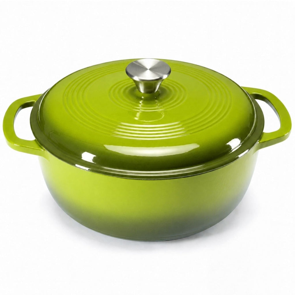Cast Iron Dutch Oven Pot with Dual Handles for Bread Baking and Braising 6 Quart - Image 7
