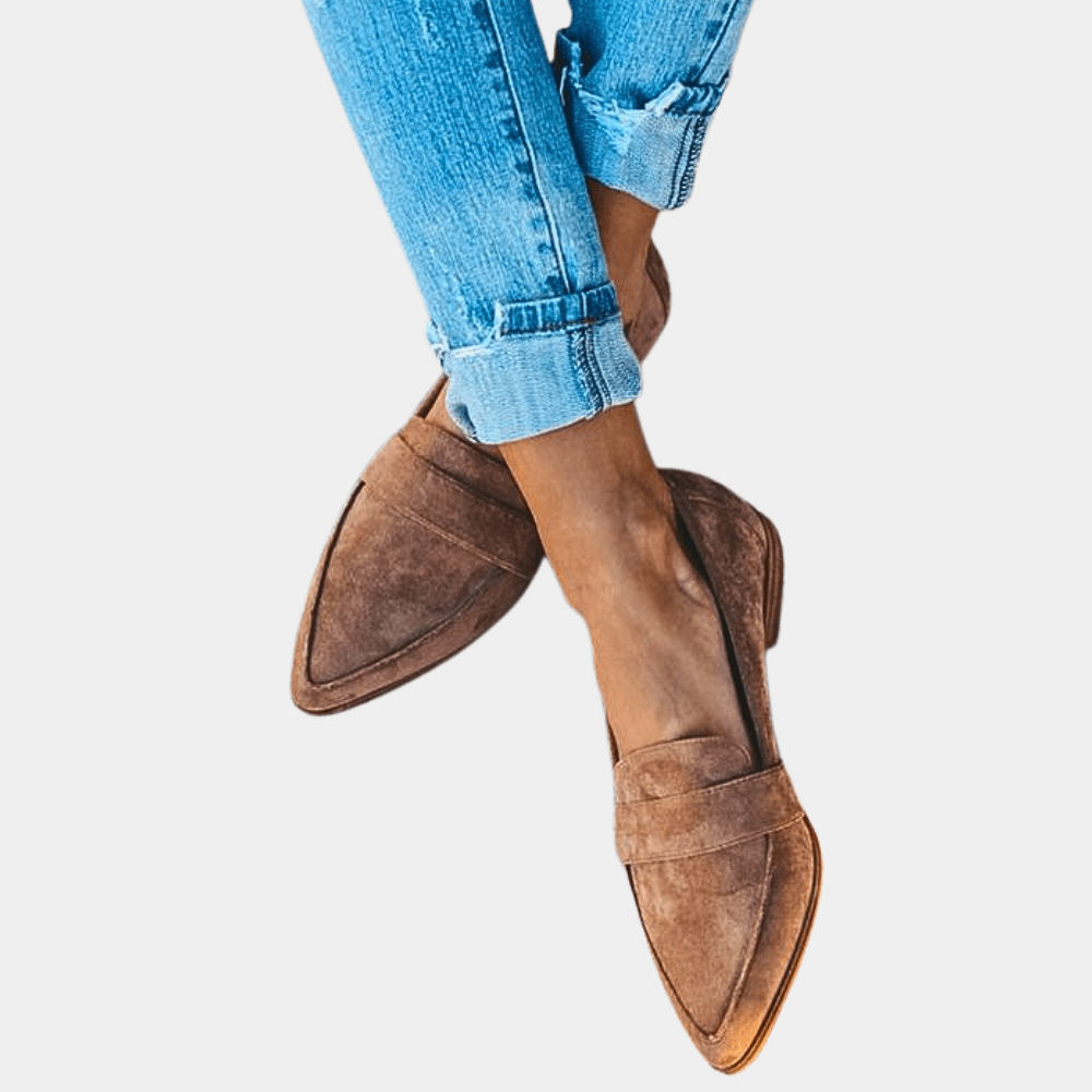 Women's Leather Slip-On Loafers