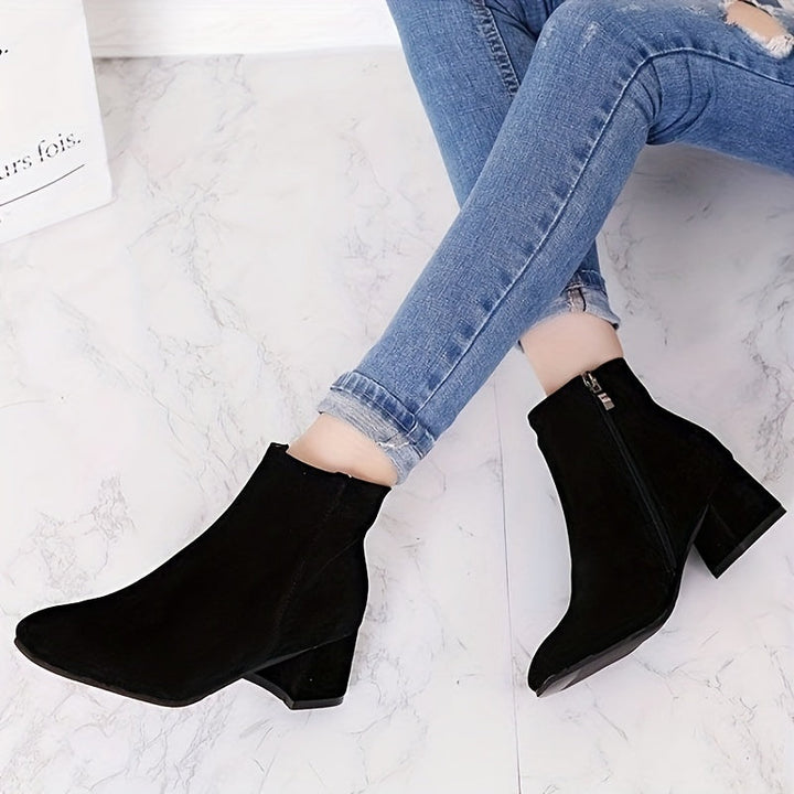 Women's Block Heel Chelsea Ankle Boots