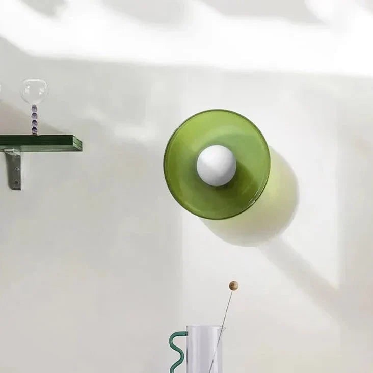 Ceiling Flush Mount Light with Translucent Glass Shade and Minimalist Nordic Design - Image 4