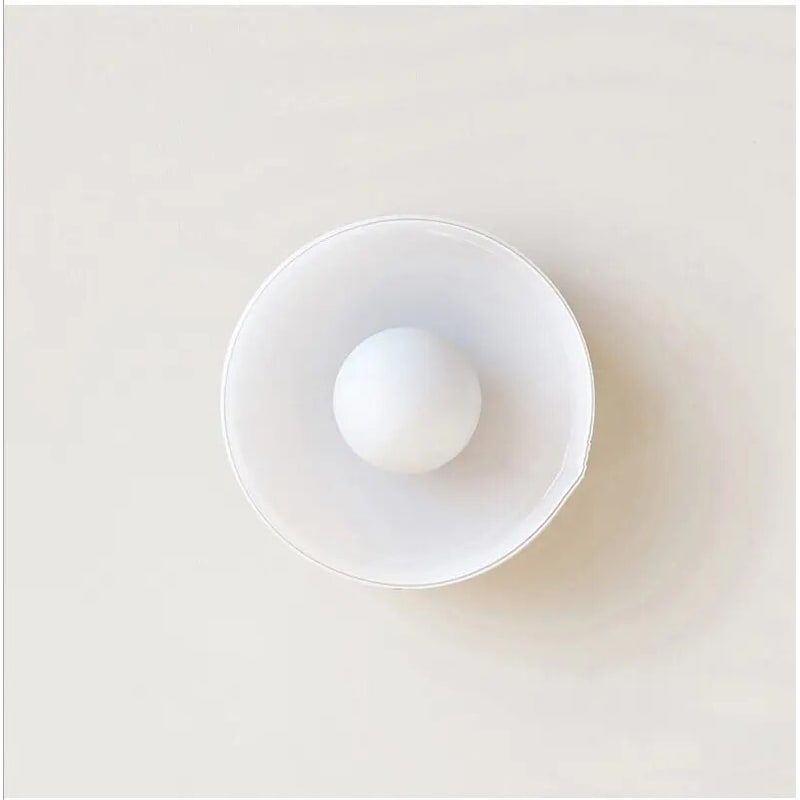 Ceiling Flush Mount Light with Translucent Glass Shade and Minimalist Nordic Design - Image 6
