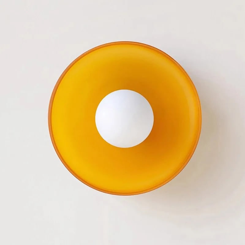 Ceiling Flush Mount Light with Translucent Glass Shade and Minimalist Nordic Design - Image 7