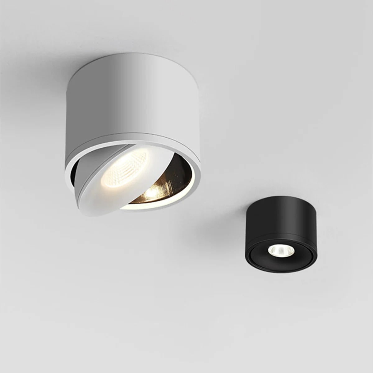 Ceiling Light with Adjustable Directional Spotlight and Rotatable LED Head - Image 1