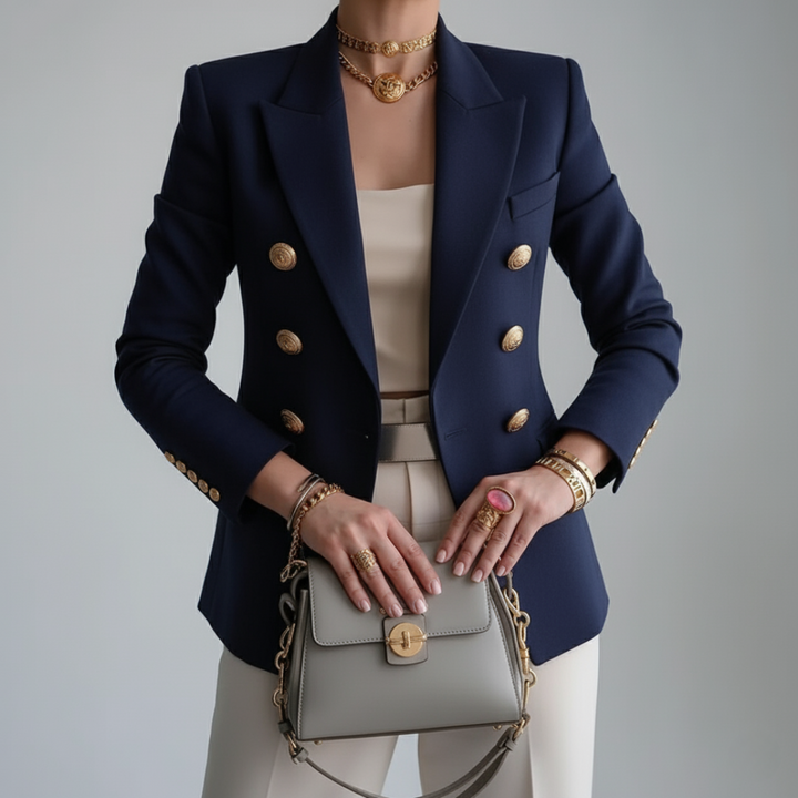 Women's Tailored Double-Breasted Blazer