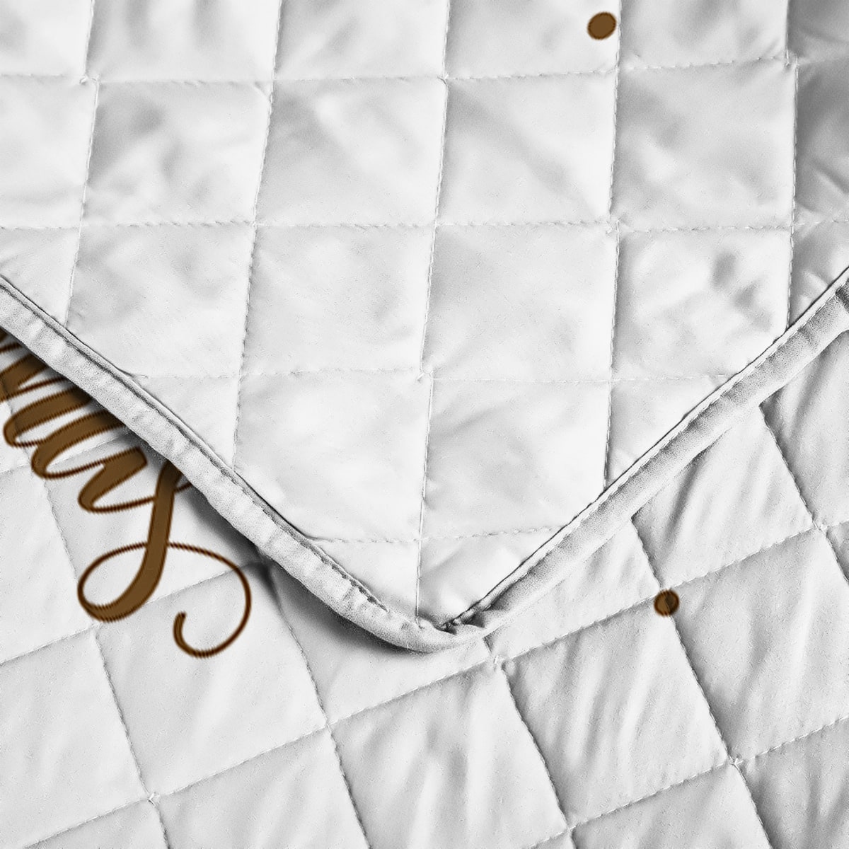 Christmas Bedding Set with Reindeer Print Quilted Microfiber Quilt and 2 Pillow Shams - Image 4