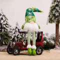 Christmas Gnome with Light Up LED Knit Snowflake Hat and Plush Fabric Body - Image 10