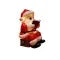 Christmas Night Light with LED Battery Powered Santa Claus Figurine Holding Book - Image 5