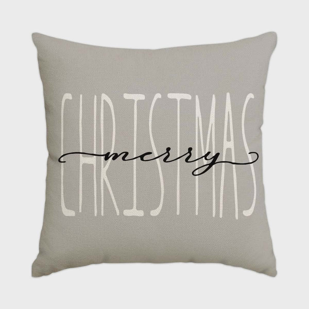Christmas Pillow Covers Set of 4 Square Throw with Hidden Zipper and Woven Microfibre Blend - Image 8