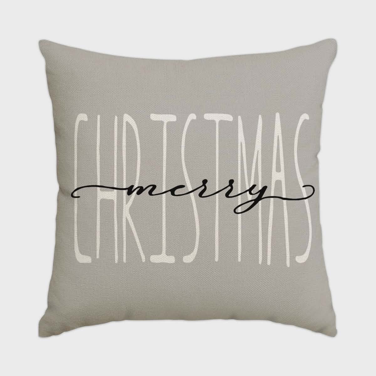 Christmas Pillow Covers Set of 4 Square Throw with Hidden Zipper and Woven Microfibre Blend - Image 8